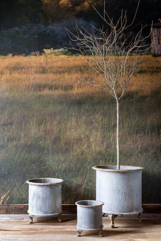 Footed Creamery Tank Planter, Large - The Nifty Decor