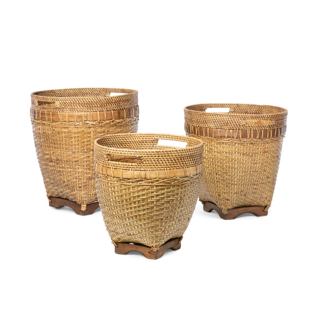 Lombok Rattan Baskets - Bombay Mercantile