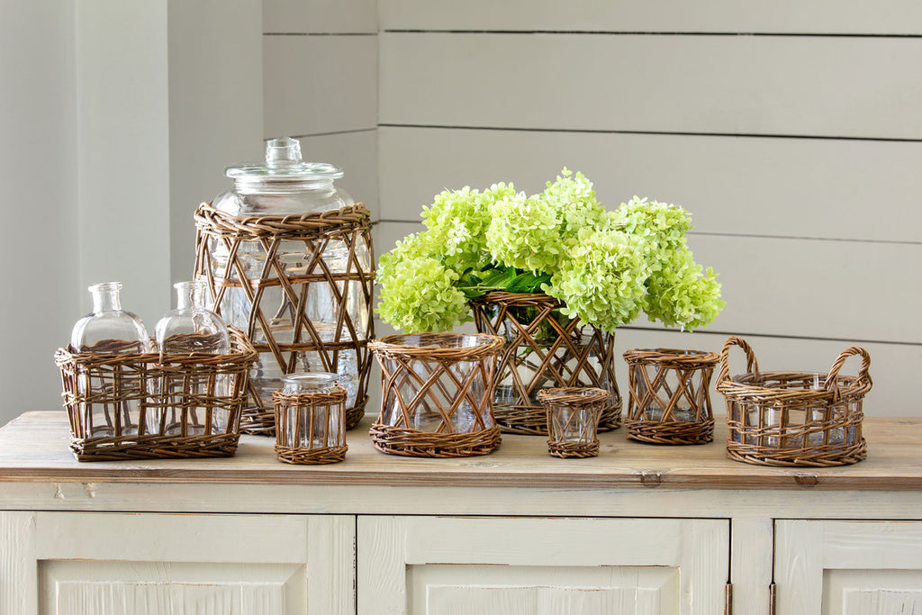 Double Willow Tonic Bottle Vase - Bombay Mercantile