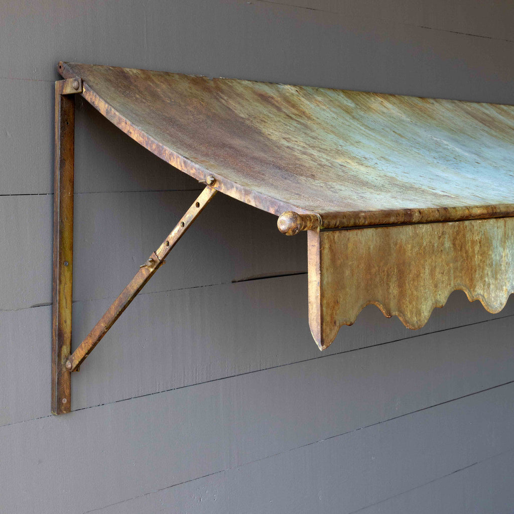 Aged Metal Awning - Bombay Mercantile