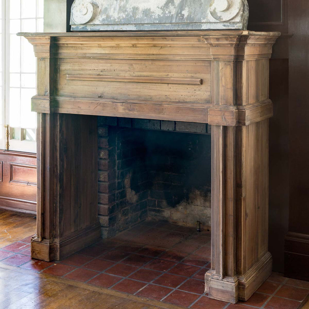Reclaimed Pine Fireplace Mantel - Bombay Mercantile