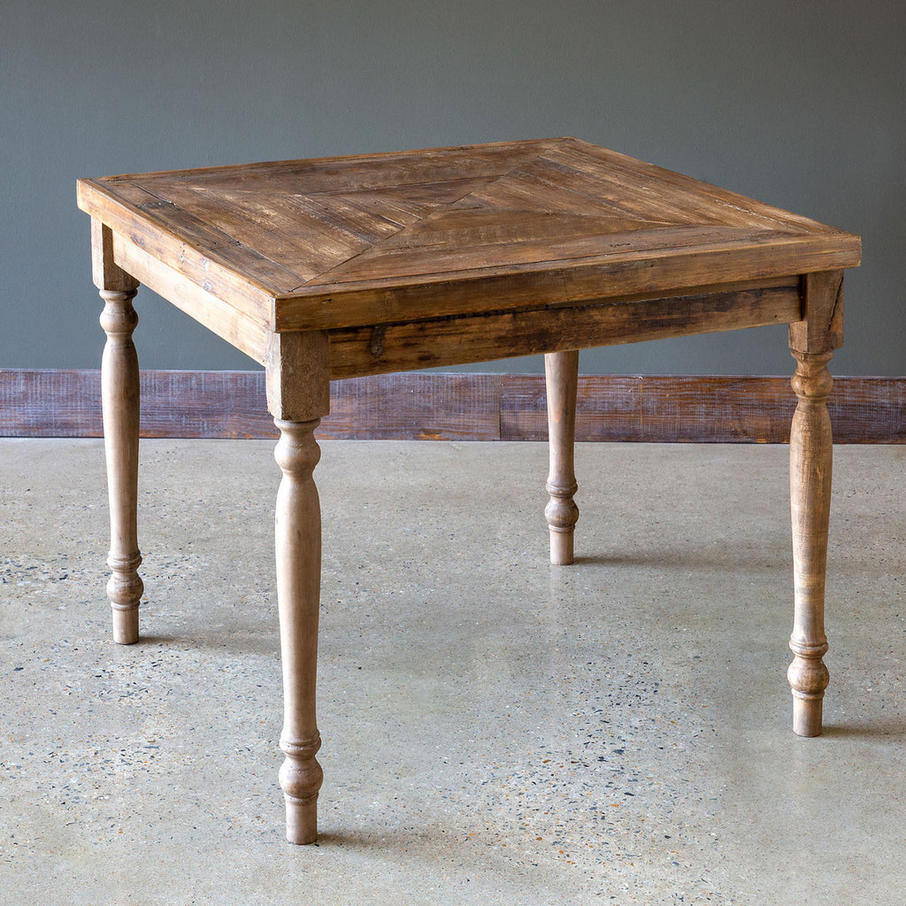 Reclaimed Wood Square Display Table - Bombay Mercantile