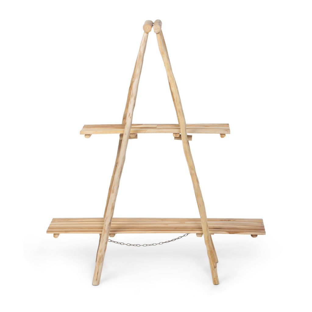 Natural Ladder Display Shelf - Bombay Mercantile