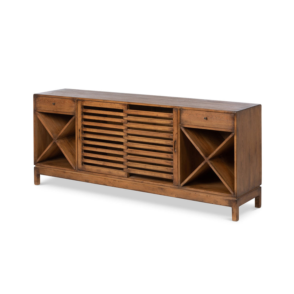 Rhea Wood Console Cabinet - Bombay Mercantile