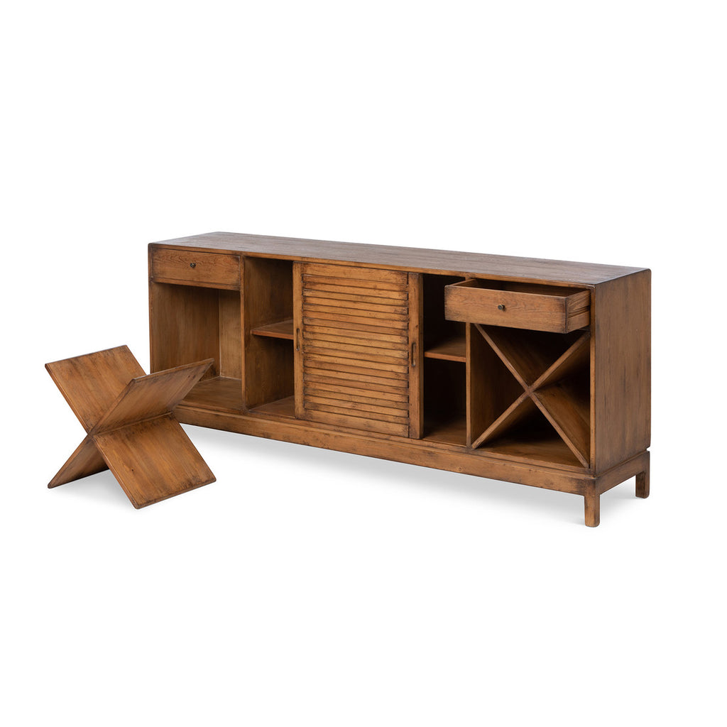 Rhea Wood Console Cabinet - Bombay Mercantile