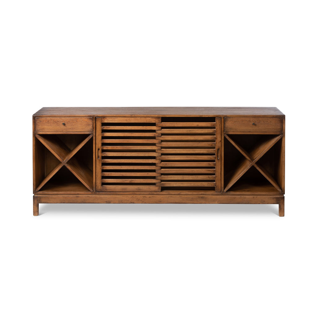 Rhea Wood Console Cabinet - Bombay Mercantile