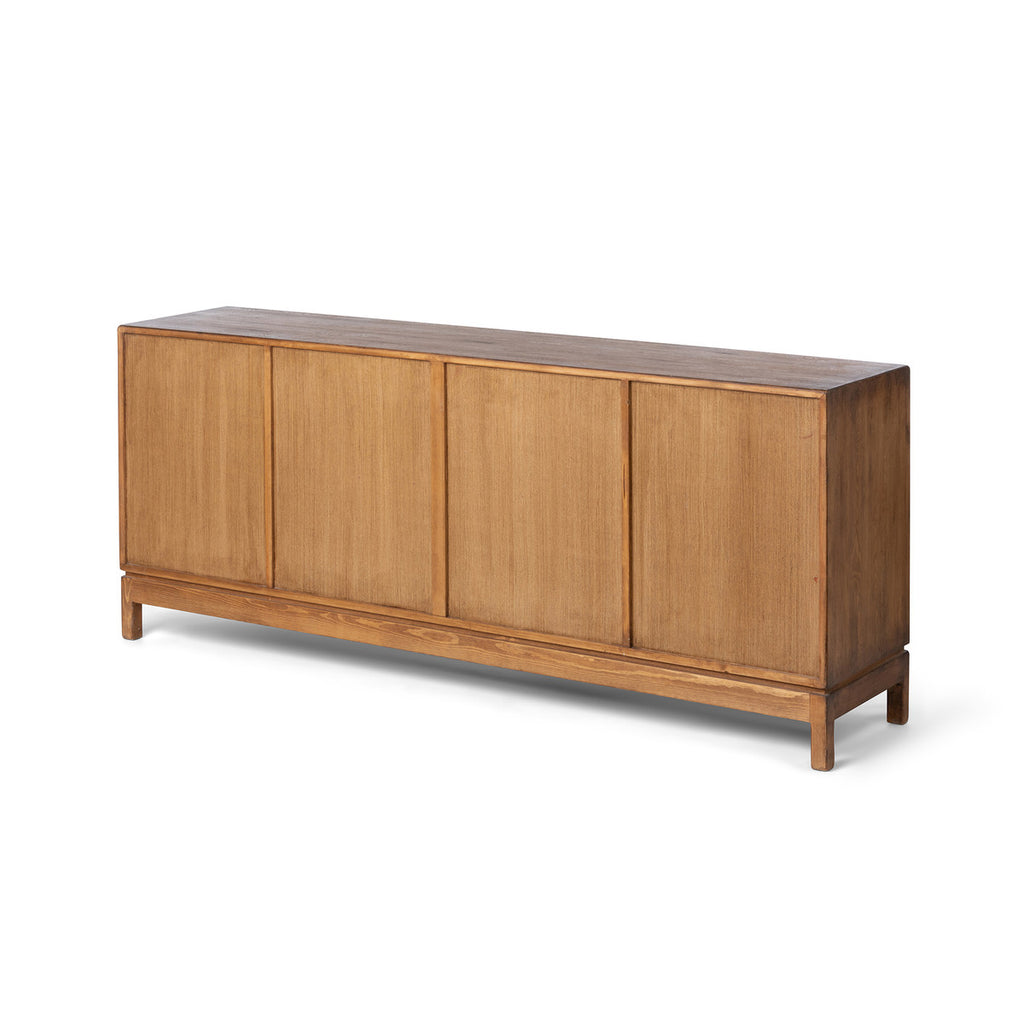 Rhea Wood Console Cabinet - Bombay Mercantile
