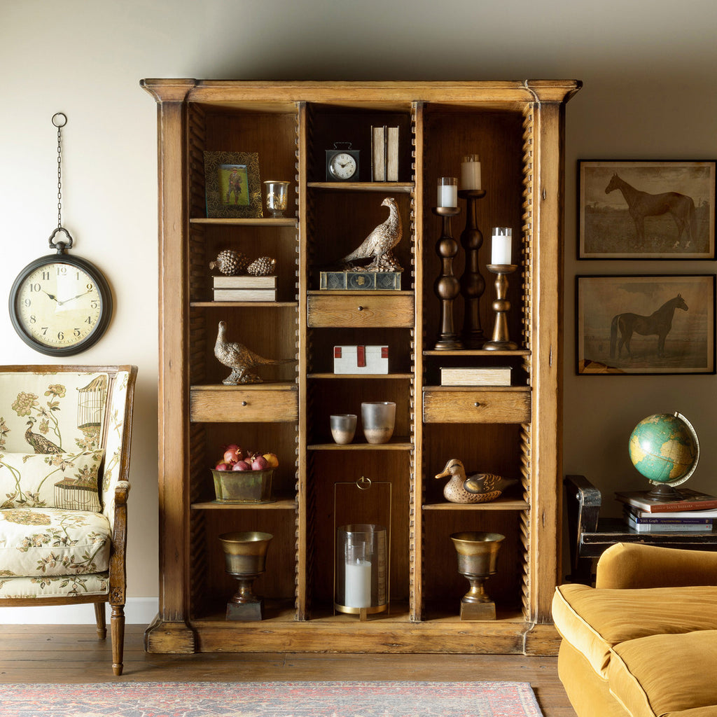 Bradley Adjustable Shelf Wooden Bookcase - Bombay Mercantile