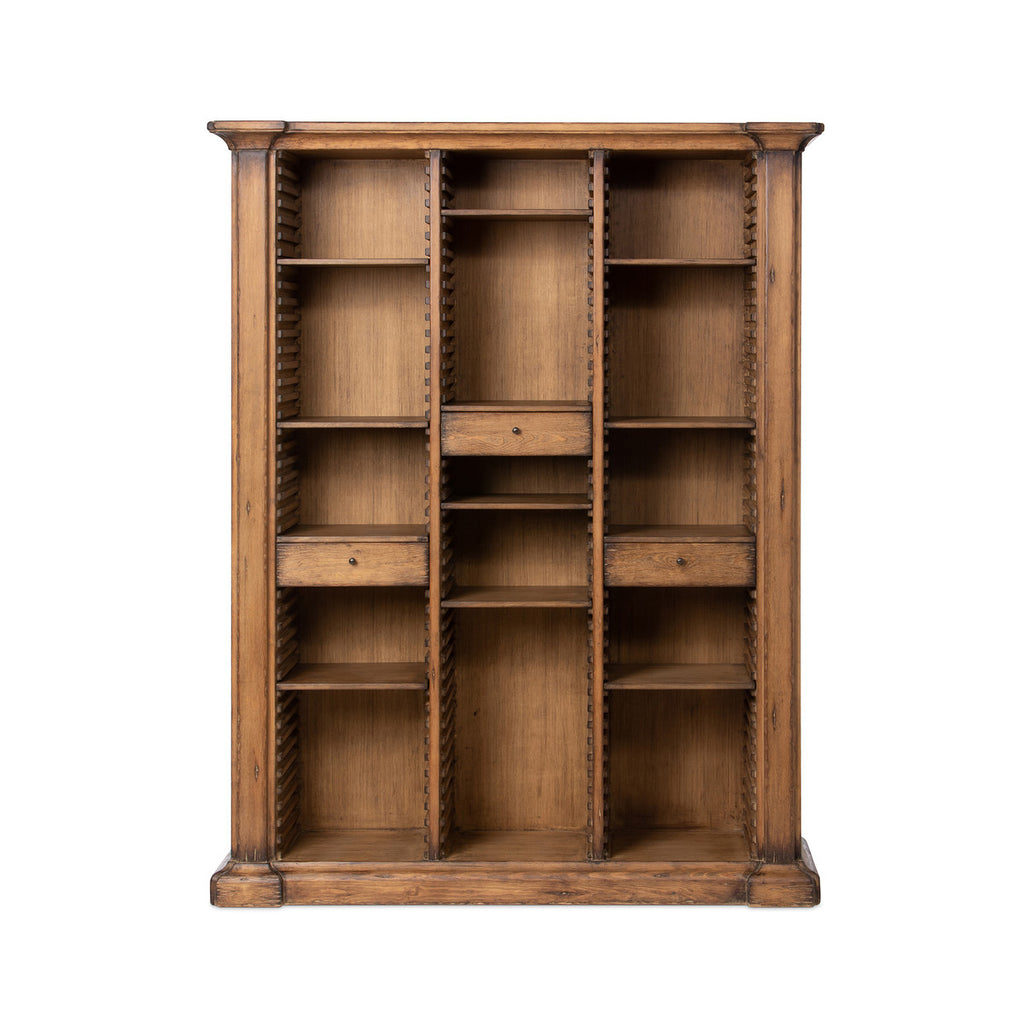Bradley Adjustable Shelf Wooden Bookcase - Bombay Mercantile