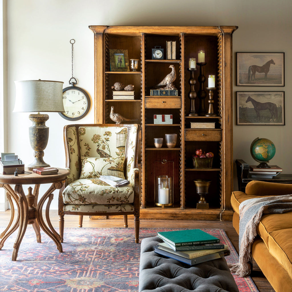 Bradley Adjustable Shelf Wooden Bookcase - Bombay Mercantile