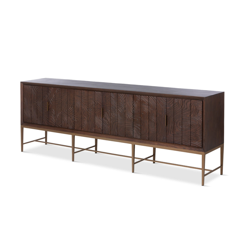 Addison Faux Bois Media Cabinet - Bombay Mercantile