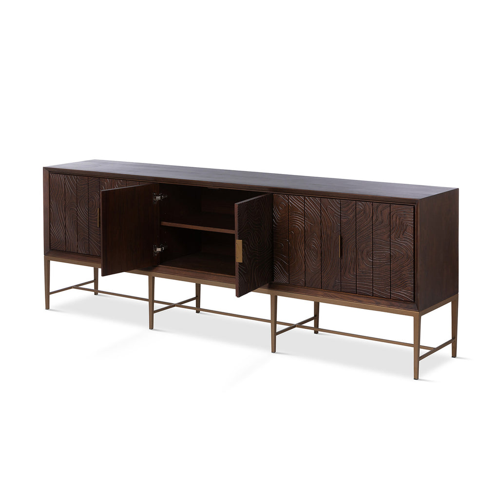 Addison Faux Bois Media Cabinet - Bombay Mercantile