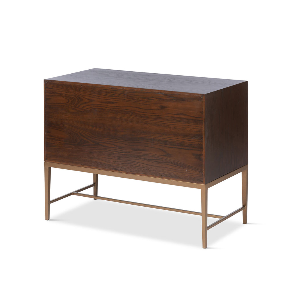 Addison Faux Bois 2-Drawer Chest - Bombay Mercantile