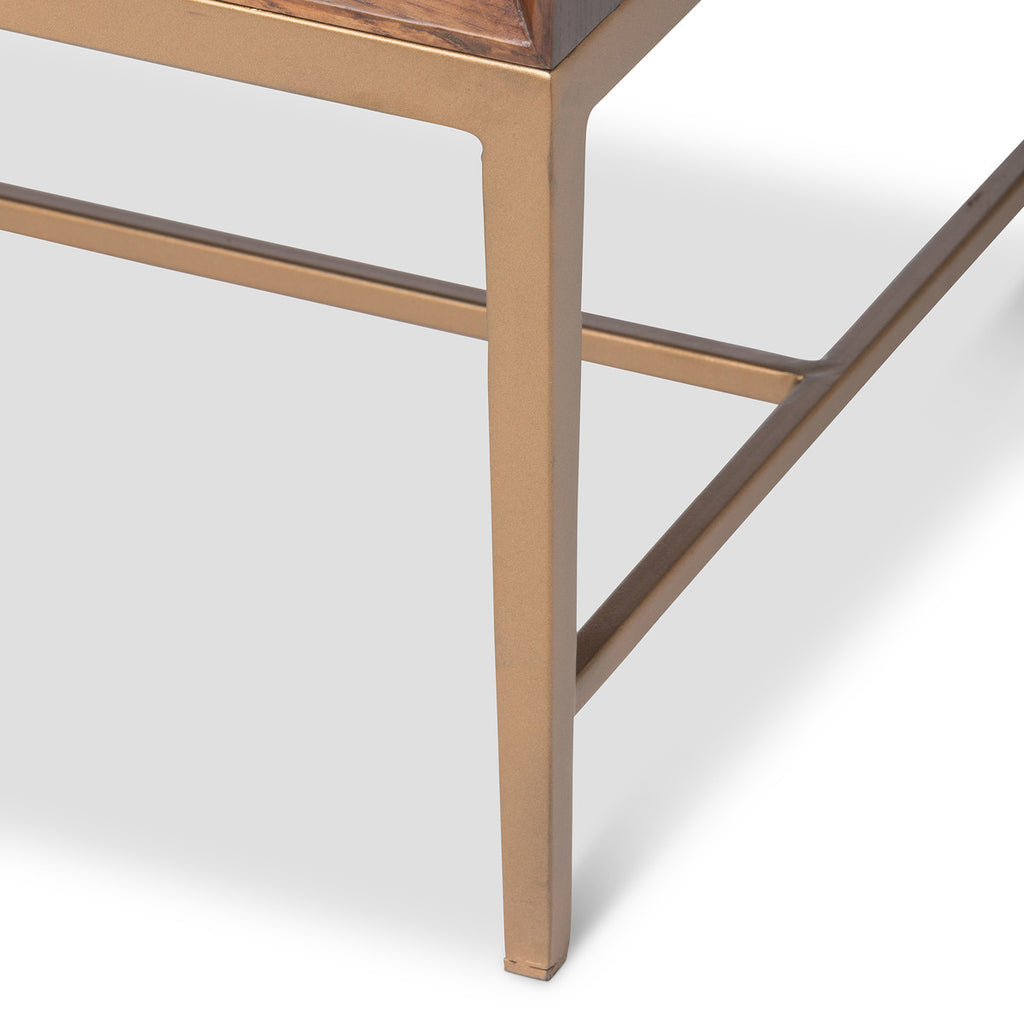 Addison Faux Bois 2-Drawer Chest - Bombay Mercantile