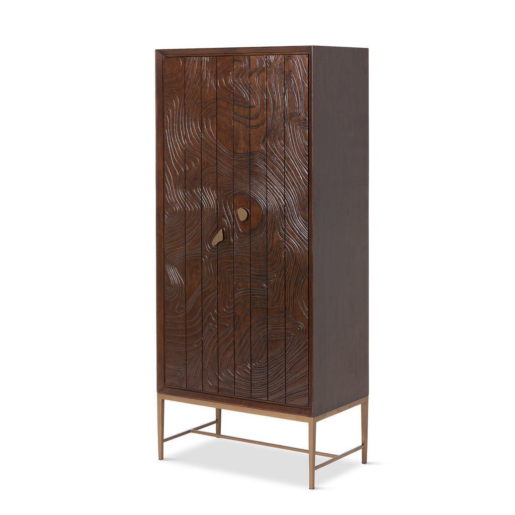 Addison Faux Bois Tall Cabinet - Bombay Mercantile