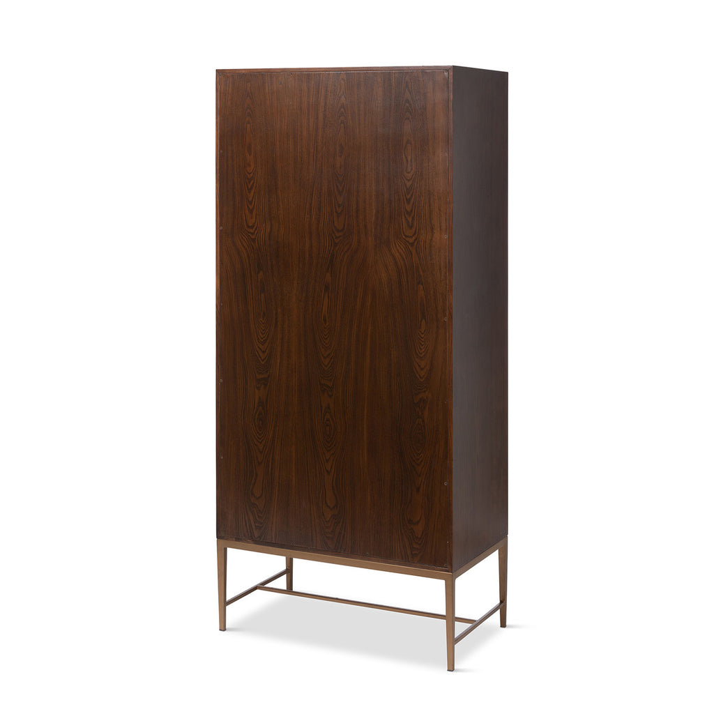 Addison Faux Bois Tall Cabinet - Bombay Mercantile