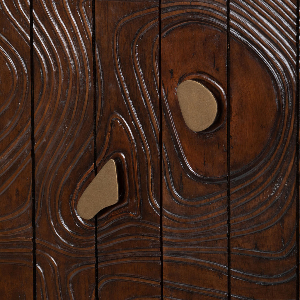 Addison Faux Bois Tall Cabinet - Bombay Mercantile
