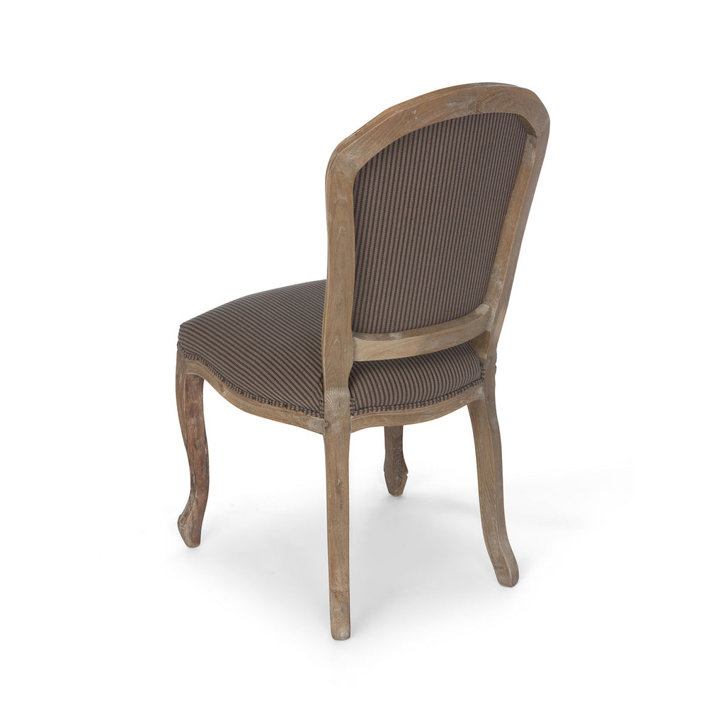 Grey Stripe Dining Chair - Bombay Mercantile