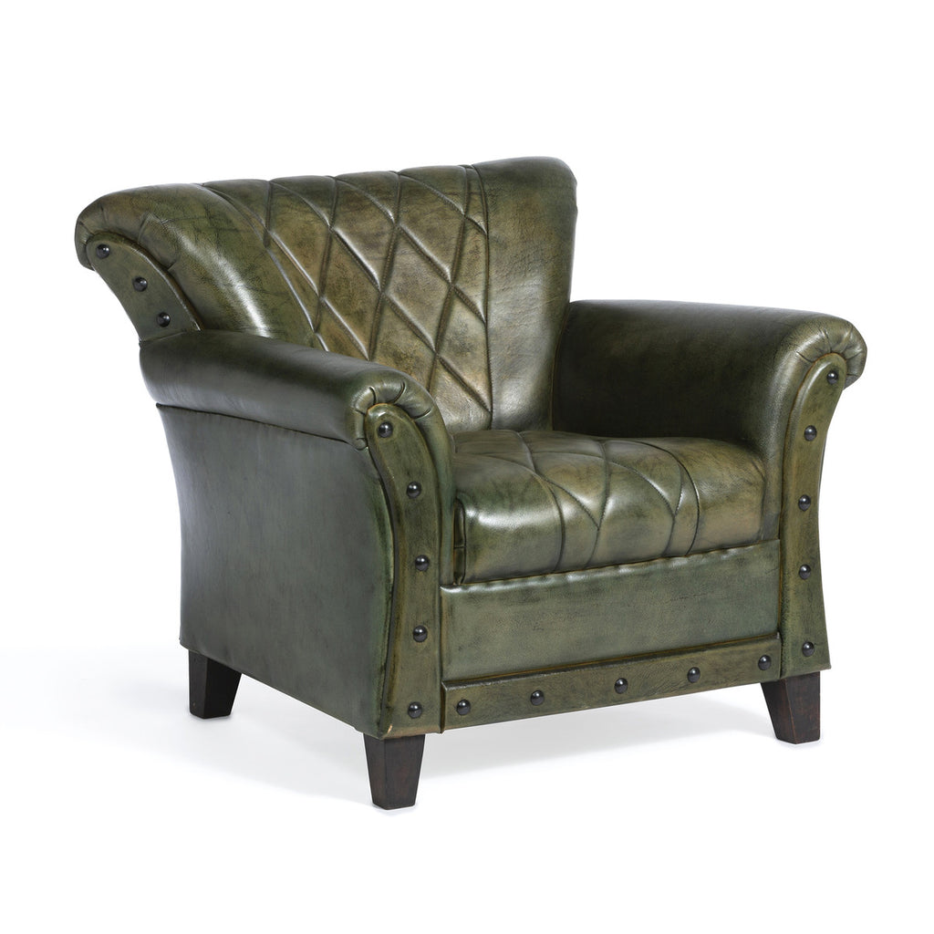Bradford Leather Armchair - Bombay Mercantile