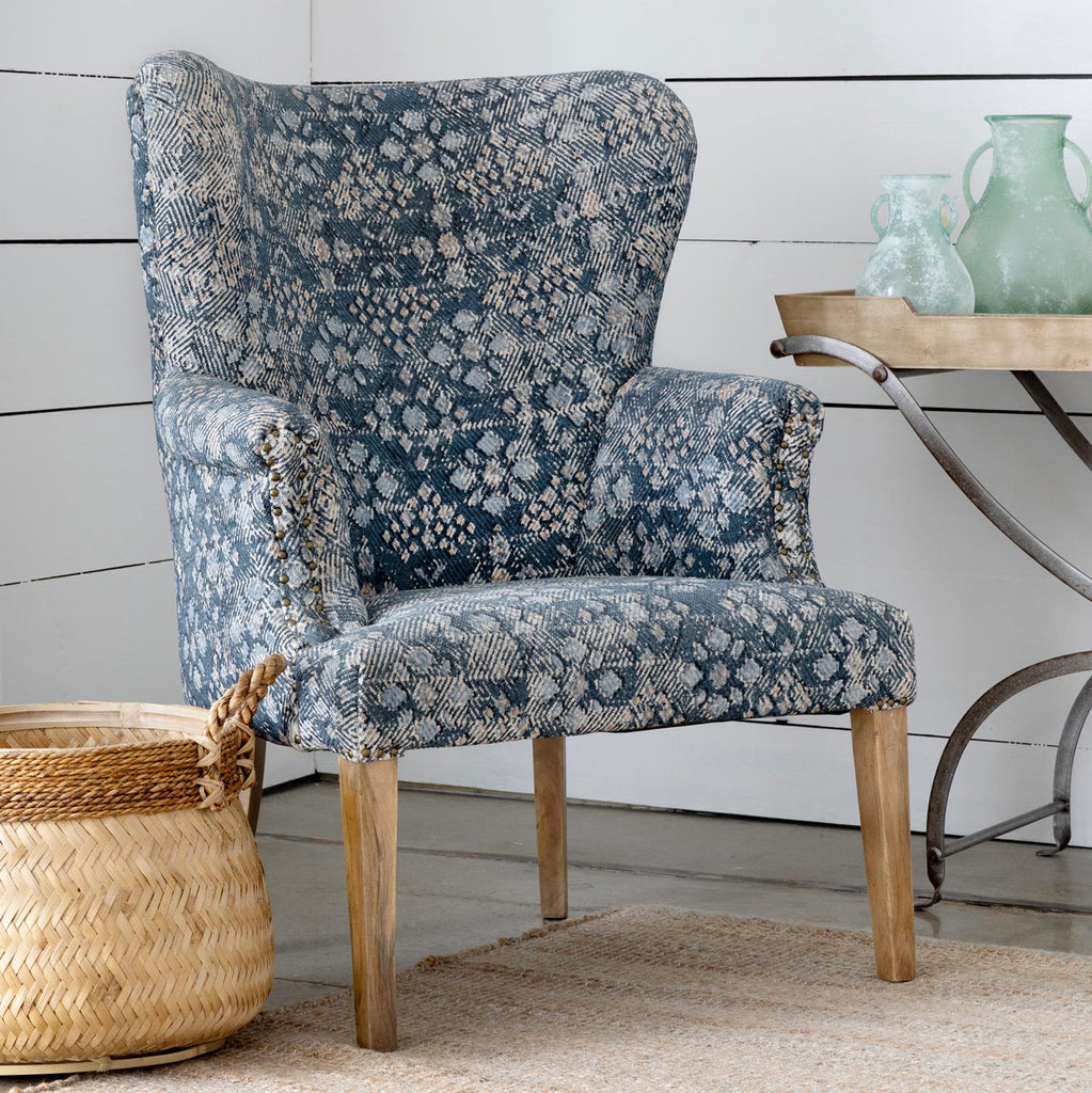 Estella Upholstered Arm Chair - Bombay Mercantile