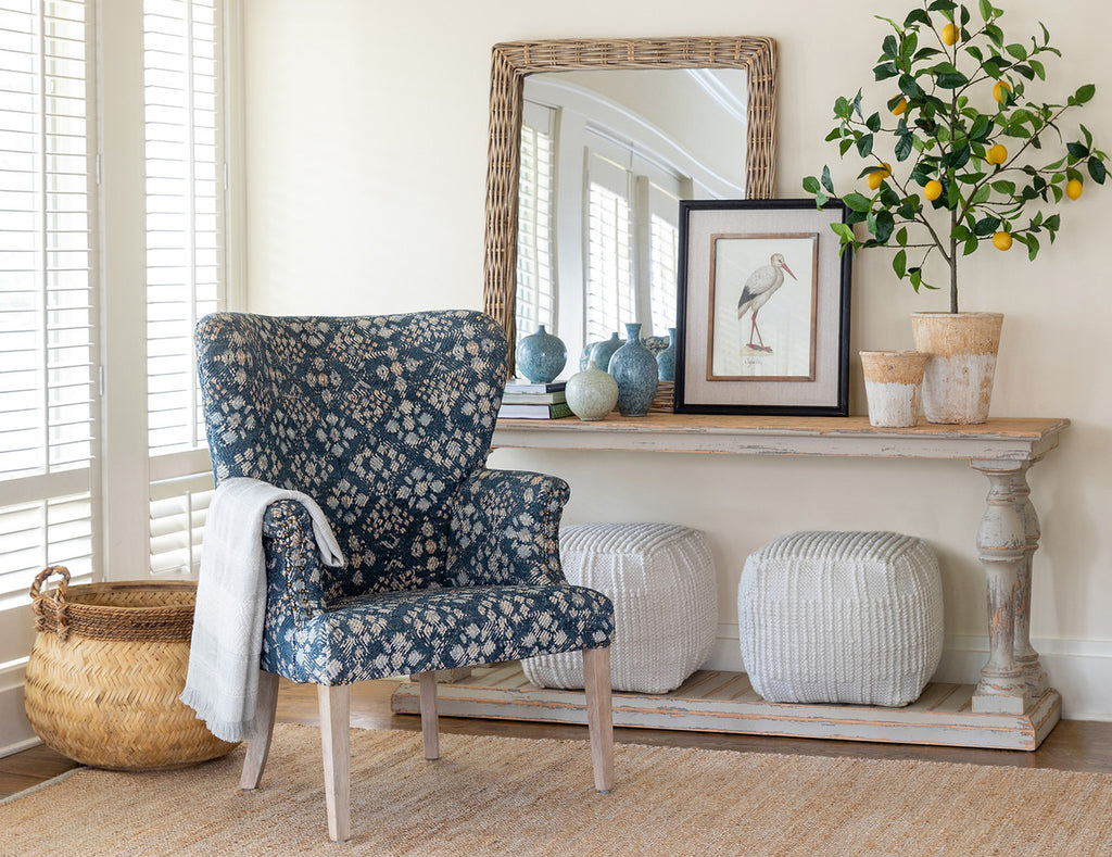 Estella Upholstered Arm Chair - Bombay Mercantile