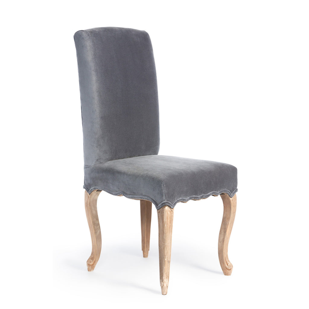 Cotton Velvet Upholstered Accent Chair - Bombay Mercantile