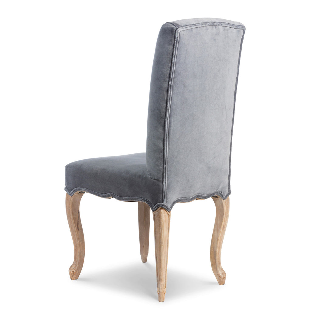 Cotton Velvet Upholstered Accent Chair - Bombay Mercantile
