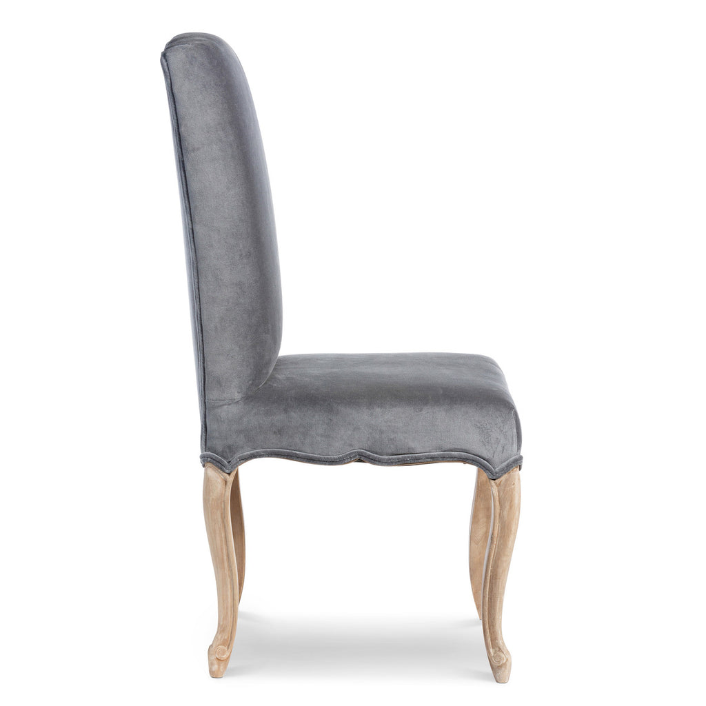 Cotton Velvet Upholstered Accent Chair - Bombay Mercantile