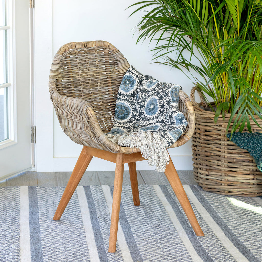 Rattan Lounge Chair - Bombay Mercantile