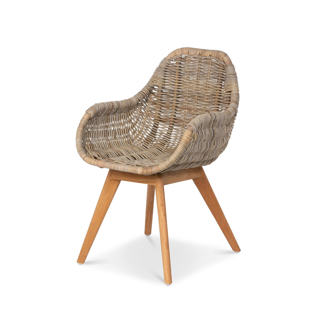 Rattan Lounge Chair - Bombay Mercantile