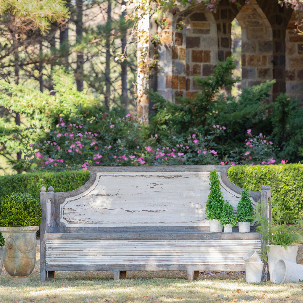 Simone Wooden Bench - Bombay Mercantile