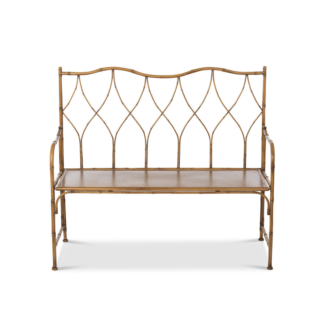 Roanoke Metal Porch Bench - Bombay Mercantile