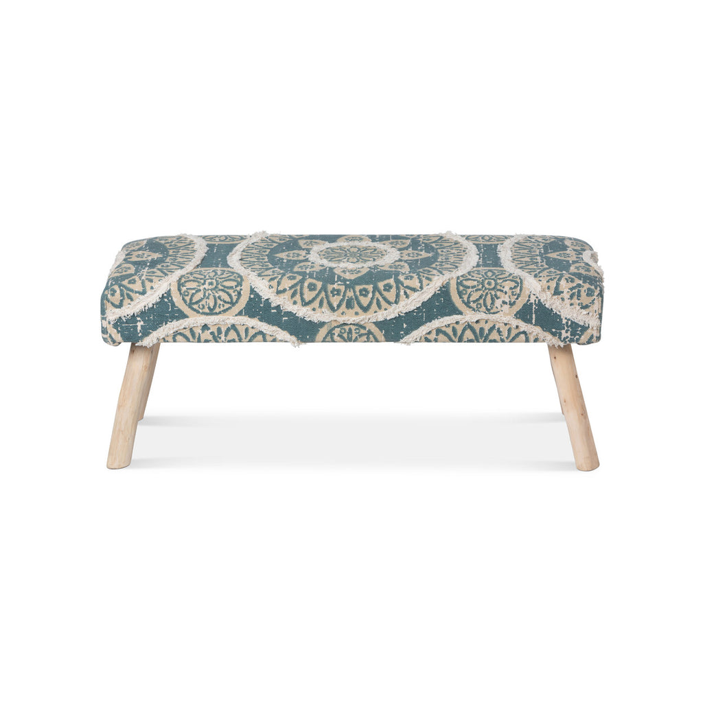 Nuevo Hand Woven Bench - Bombay Mercantile