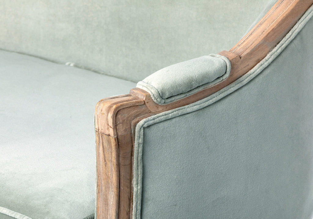 Philippe Velvet Upholstered Loveseat - Bombay Mercantile