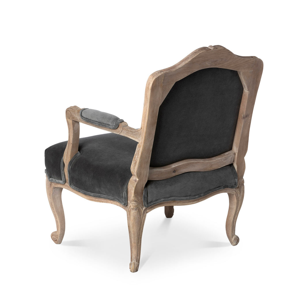 Chloe Velvet Upholstered Arm Chair - Bombay Mercantile