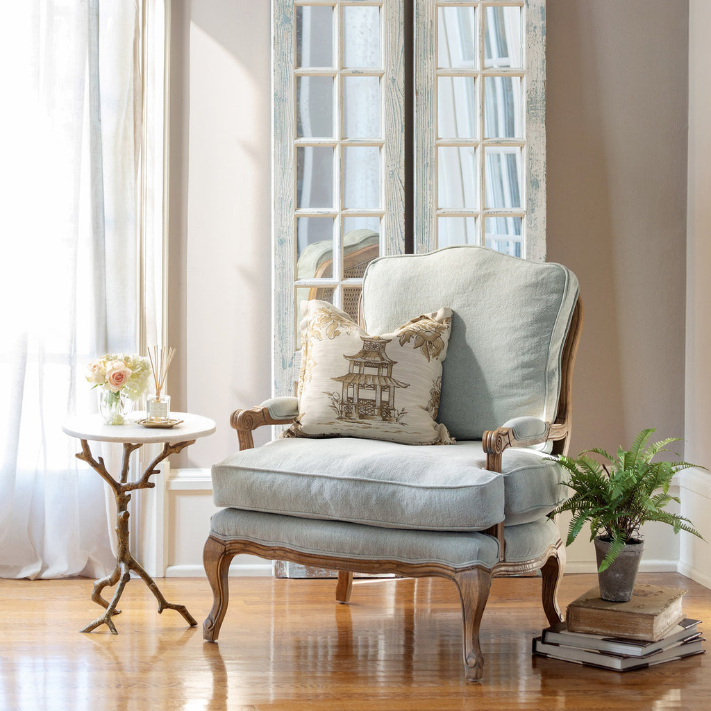 Camille Upholstered Arm Chair - Bombay Mercantile