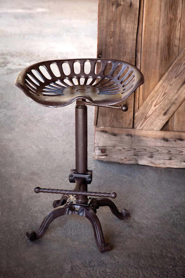 Adjustable Swivel Tractor Stool - Bombay Mercantile