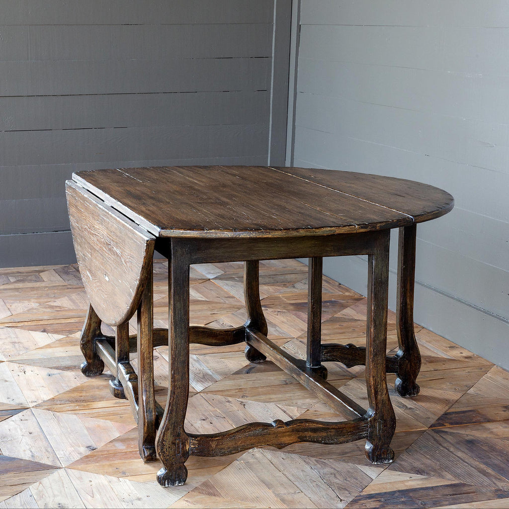 Gate Leg Round Table - Bombay Mercantile