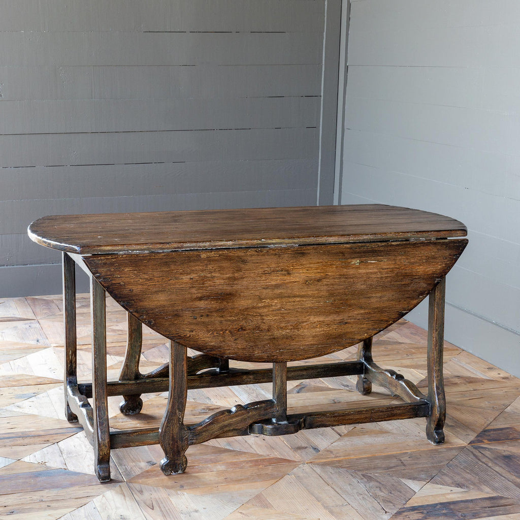 Gate Leg Round Table - Bombay Mercantile