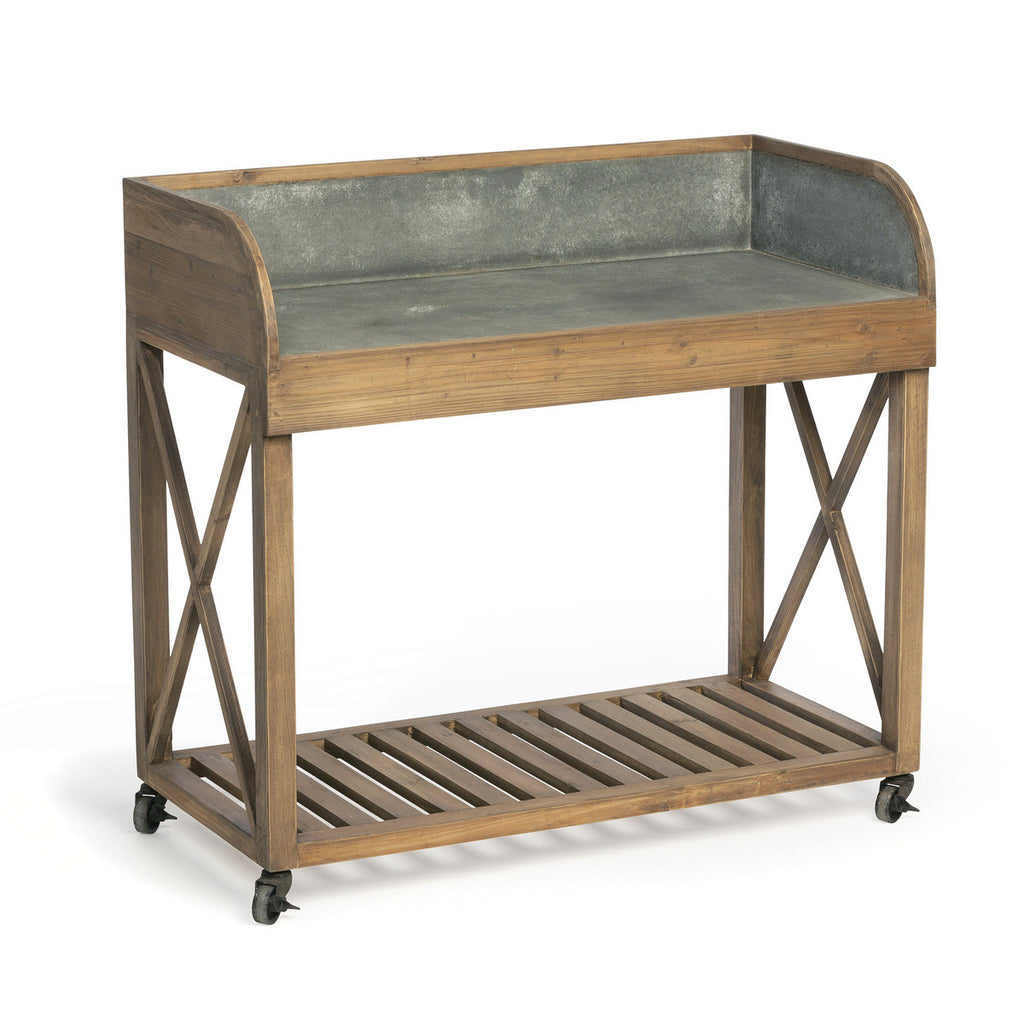 Zinc Top Potting Table - Bombay Mercantile