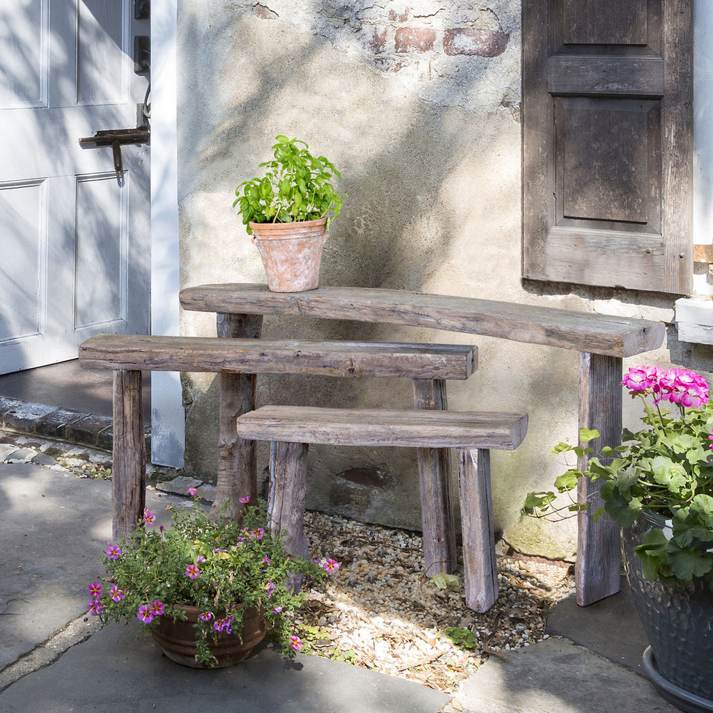 Reclaimed Wood Nesting Tables, Set of 3 - Bombay Mercantile