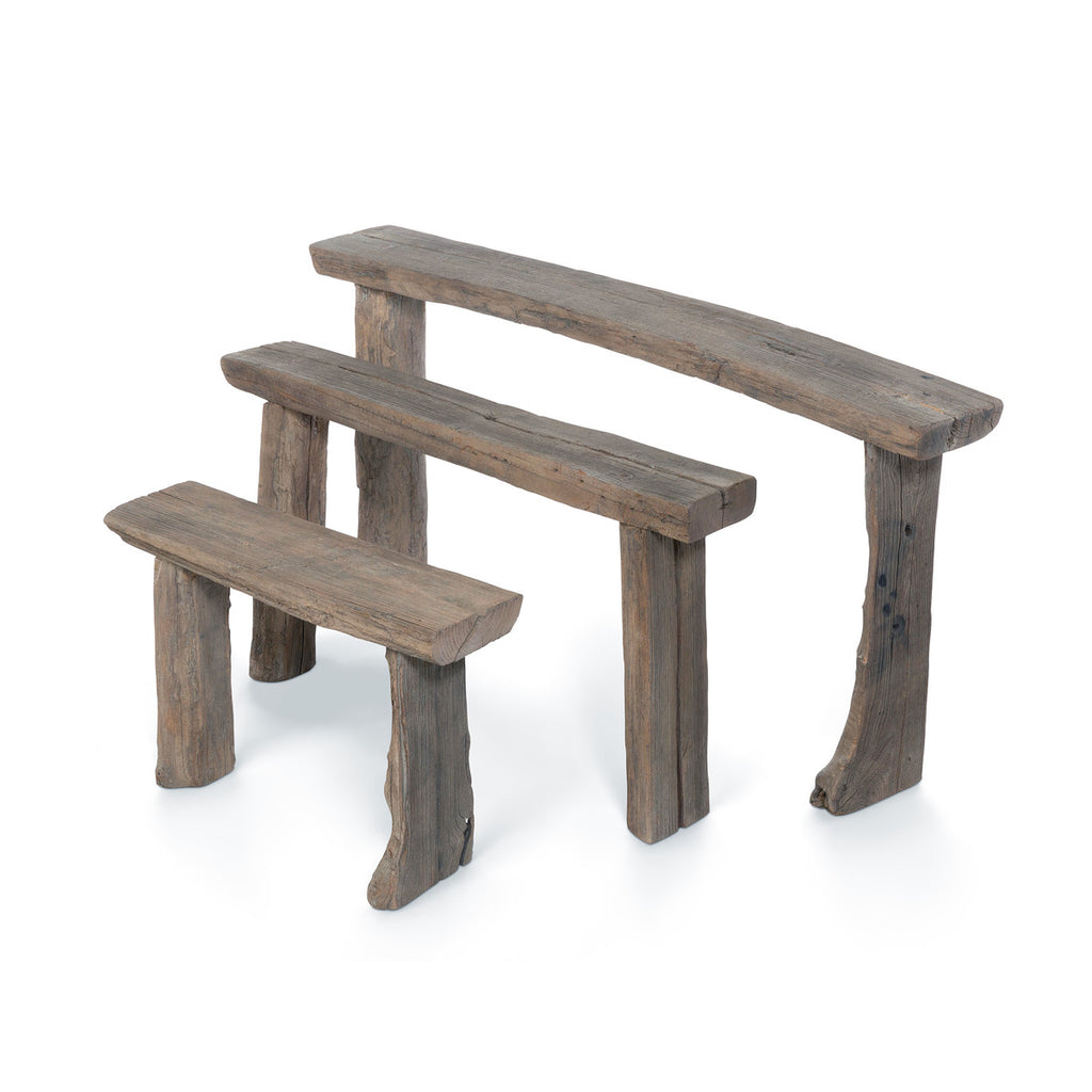 Reclaimed Wood Nesting Tables, Set of 3 - Bombay Mercantile