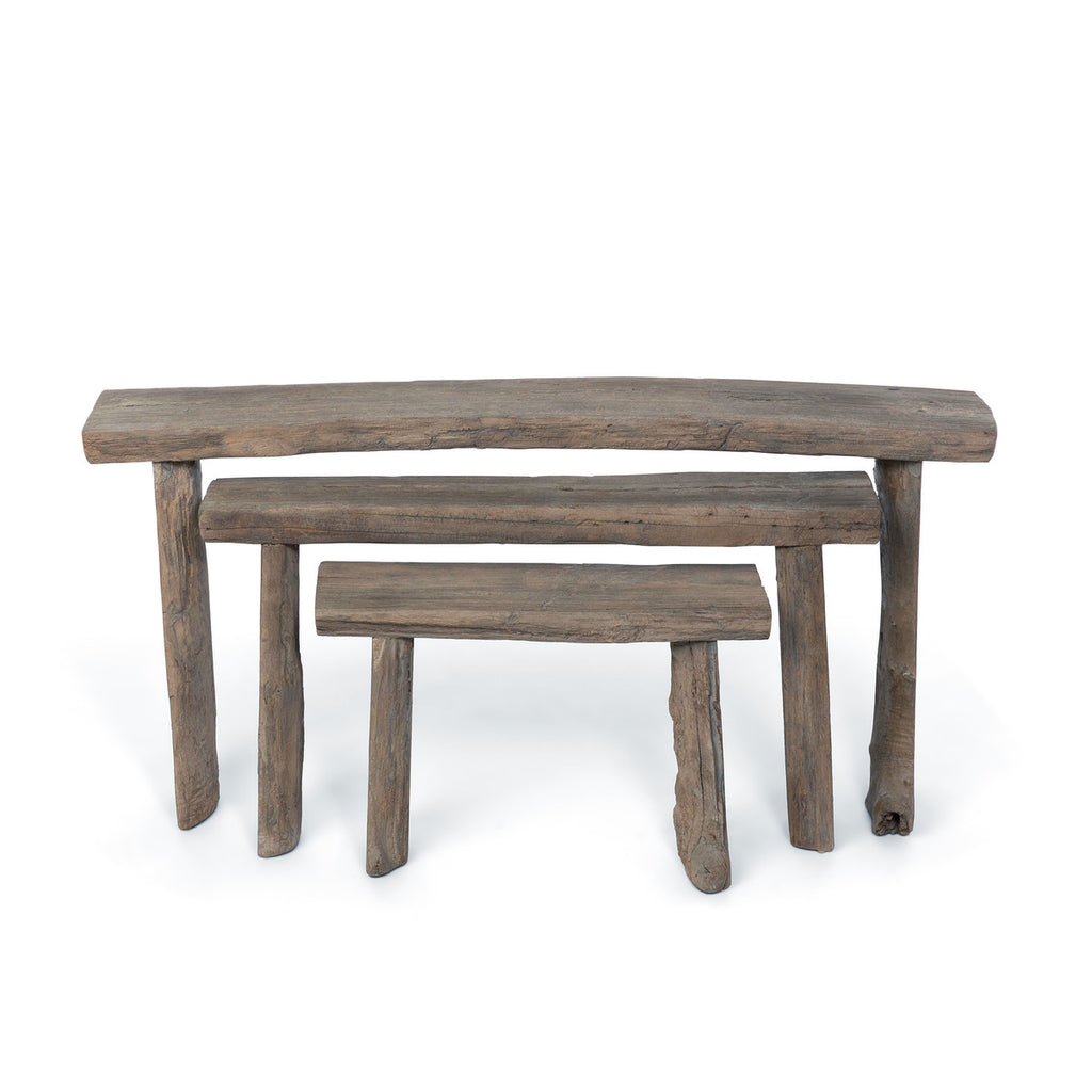 Reclaimed Wood Nesting Tables, Set of 3 - Bombay Mercantile