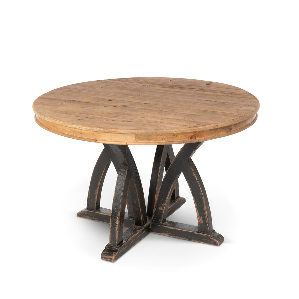 Elba Round Wood Dining Table - Bombay Mercantile