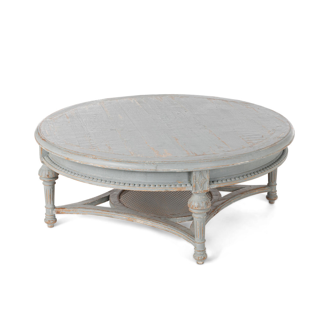 Celine Round Wood Coffee Table - Bombay Mercantile