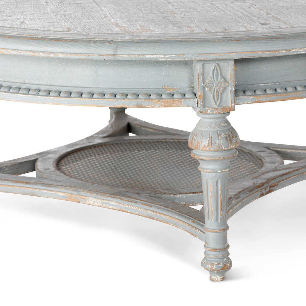Celine Round Wood Coffee Table - Bombay Mercantile
