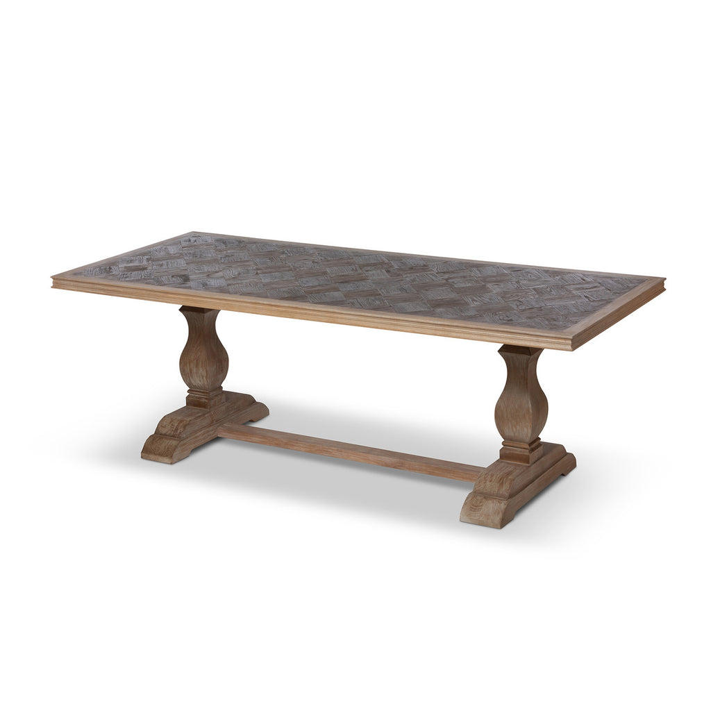 Recycled Oak and Poplar Dining Table - Bombay Mercantile