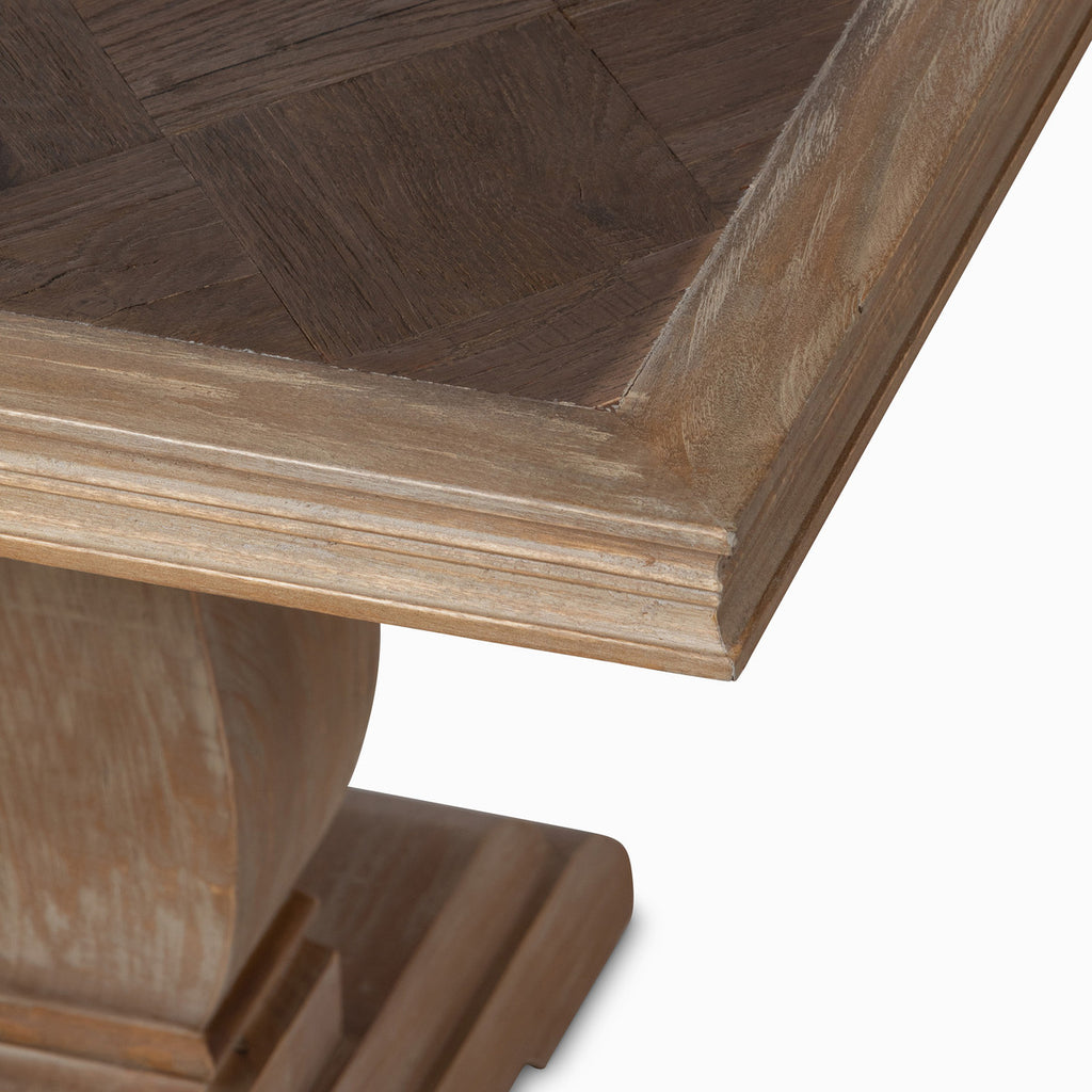 Recycled Oak and Poplar Dining Table - Bombay Mercantile