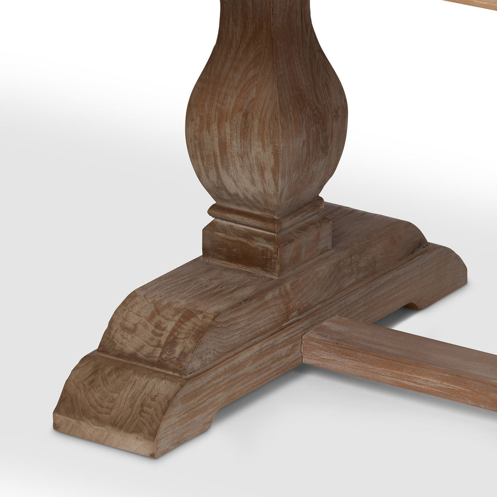 Recycled Oak and Poplar Dining Table - Bombay Mercantile