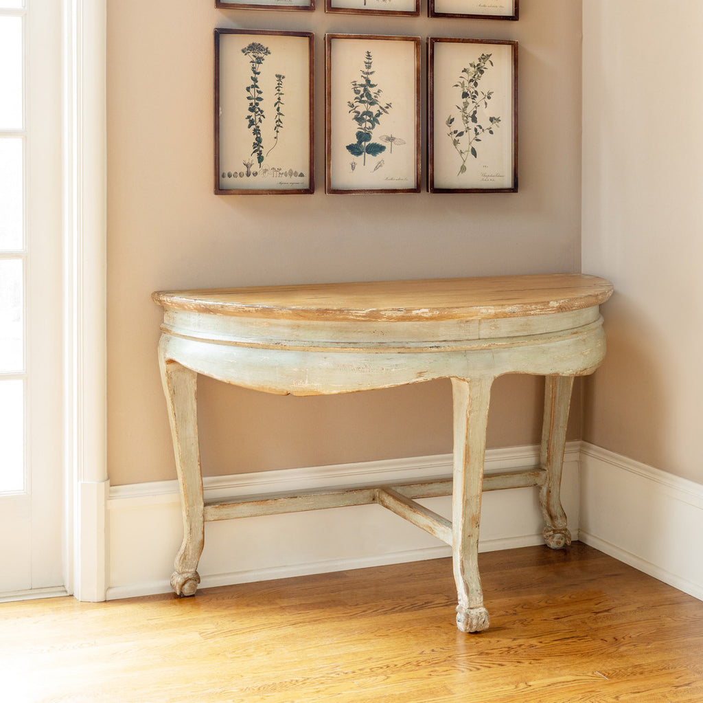 Chinois Demi-Lune Table - Bombay Mercantile